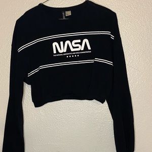 Crop top cotton sweatshirt new